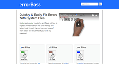 Desktop Screenshot of errorboss.com