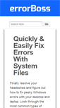 Mobile Screenshot of errorboss.com