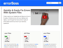 Tablet Screenshot of errorboss.com